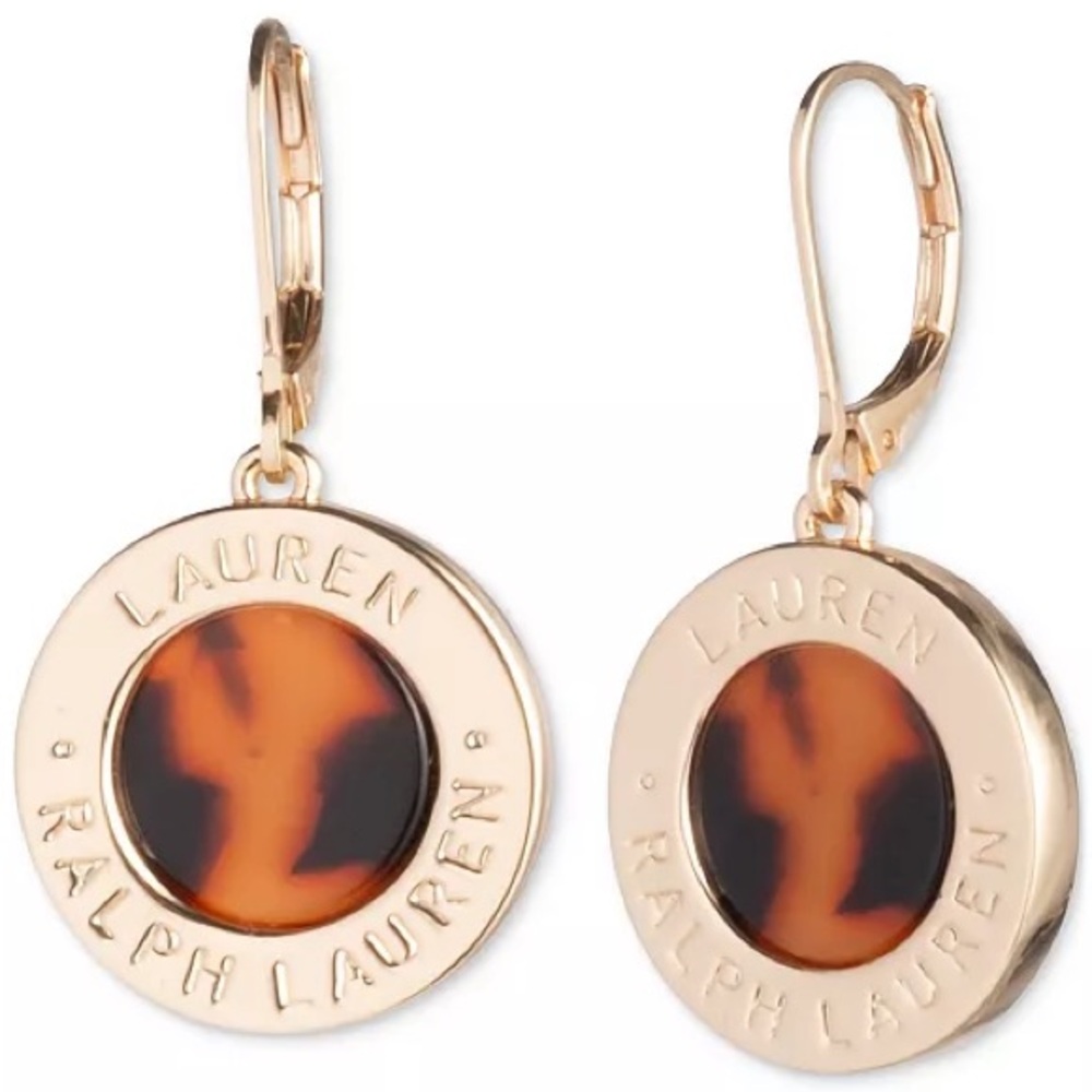 Lauren Ralph Lauren Gold Tortoise Earrings